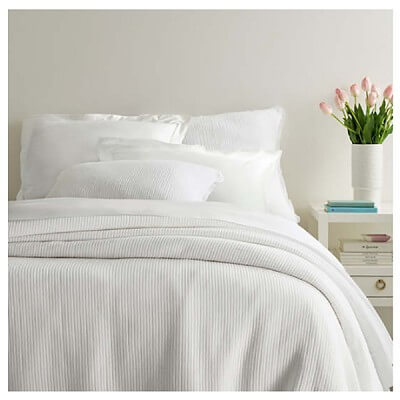Lisette White Matelasse Coverlet By Pine Cone Hill American Country