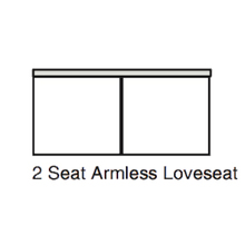 Armless Loveseat for sectional