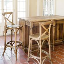 More about the 'Wooden Cross Back Barstool' product